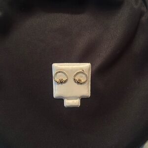 10k Real Gold Claddagh Earrings – New, Small Stud Style